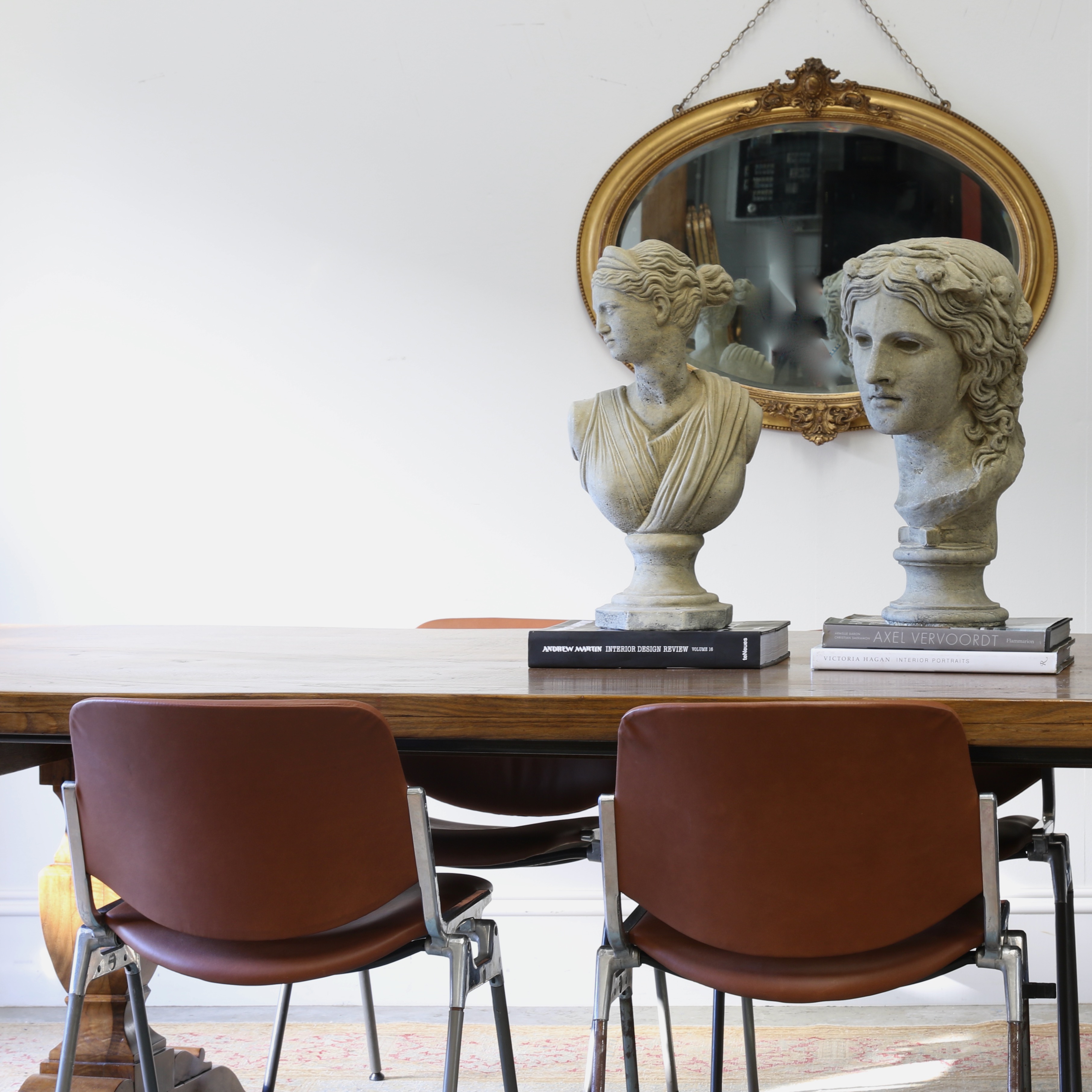 Castelli Chairs & The Pedestal Refectory Table